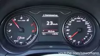 2015 Audi RS 3 367 HP 0-100 km/h & 0-100 mph Acceleration GPS