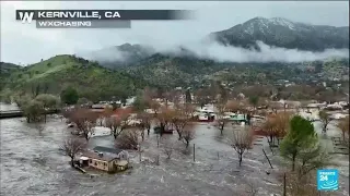 Powerful storm pummels California breaking levee and leaving two dead • FRANCE 24 English