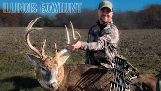 Bowhunting an 8 POINTER in ILLINOIS
