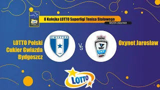 8 Kolejka LOTTO Superligi Tenisa Stołowego LOTTO Polski Cukier Gwiazda Bydgoszcz vs Oxynet Jarosław