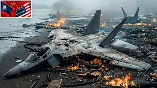 XI JINPING HAS LOST THIS WAR! A squadron of Chinese J-20 fighter jets shot down by US-Taiwan F-16s!