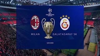 soccer AC Milan 2 1 Galatasaray Champions League 1999 2000   Hagi   Shevchenko   Taffarel   Maldini