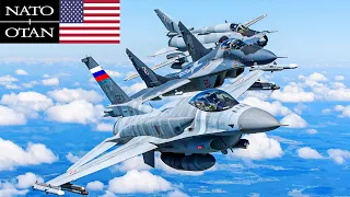 27 NATO F-16 Fighter Jets Successfully Intercept Russian MiG-29s on Ukraine Border