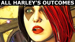 All Harley Quinn's Endings & All Final Outcomes - BATMAN Season 2 The Enemy Within Episode 5