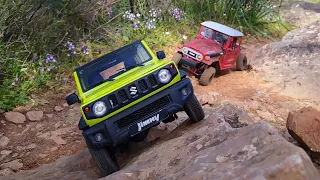 FMS Suzuki Jimny And WPL C44 KM 1/12 And 1/16 Scale Off Road Rock Crawl