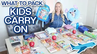 WHAT TO PACK: KIDS CARRY ON  |  LONG 10 HOUR FLIGHT