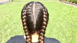 2 Dutch Braids (from start to finish)