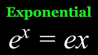 Solving the Exponential Equation e^x=ex