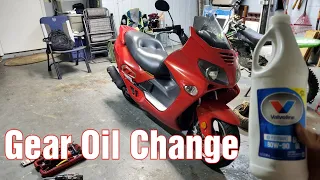 250cc Scooter Gear Oil Change #honda #Reflex #Roketa #vog #Jonway #linahai #yamaha #bikesandbeards