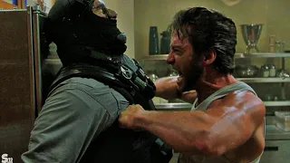 Wolverine vs Col. William Stryker Force - X-Mansion Fights Scene. | X2 (2003)