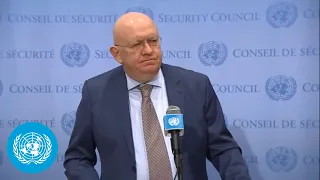 Russia on the Humanitarian Situation in Ukraine - Security Council Media Stakeout (15 March 2022)