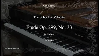 Carl Czerny: Étude Op. 299 No. 33 in E Major, from The School of Velocity, for Piano