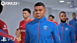 FIFA 23 - Liverpool vs PSG - Champions League | Ronaldo , Messi , Mbappe Neymar