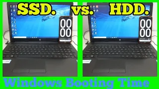 SSD vs HDD Windows Booting Time Comparison
