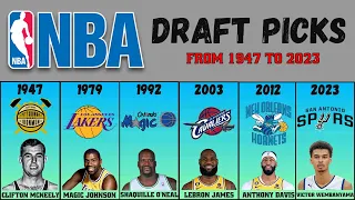NBA Draft Picks / From 1947 To 2023 / First Overall