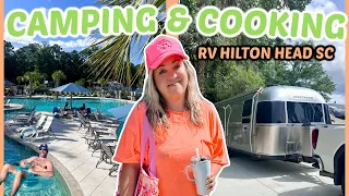 CAMPING AND COOKING IN SUNNY | RV WITH US AT HILTON HEAD NATIONAL RV RESORT | CAMPING TRIP PART 1