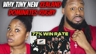 American Couple Reacts "Why Tiny New Zealand Dominates Rugby"