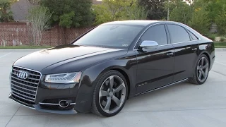 2015 Audi S8 4.0T Quattro Start Up, Quick Drive, and In Depth Review
