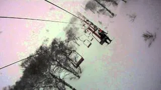 Niseko, Japan. Day 1. Chair lift.