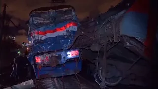 Столкновение электропоезда и пассажирского поезда на перегоне Фили - Кунцево