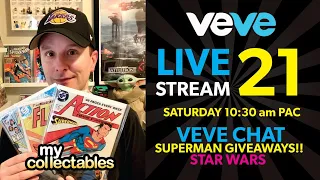 Mycollectables Live Stream #21 - Veve, Superman Giveaways, Star Wars!