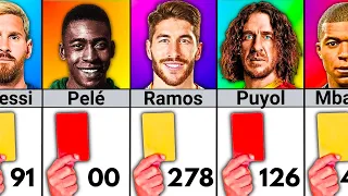 RED and YELLOW Cards of the MOST Famous Footballers - Full Version