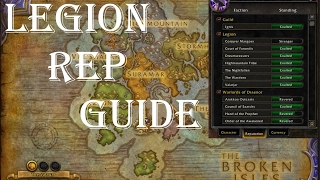 Wow-Legion-Raising Reputation Guide