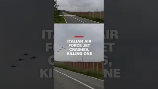 The jet was practicing a formation for the Italian Air Force, when it crashed shortly after takeoff.