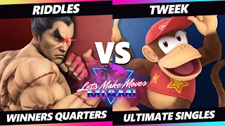 Let's Make Moves Miami - Tweek (Diddy Kong) Vs. Riddles (Kazuya) SSBU Ultimate Tournament