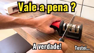 “ Funciona mesmo ? “ Amolador de faca da internet Veja esse vídeo…