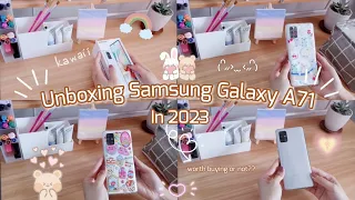 🔸️Unboxing Samsung Galaxy A71 in 2023🌷✨️|| Aesthetic unboxing‼️🌺