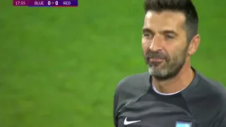 Gianluigi Buffon Charity match performance - For Flood Victims Slovenia 2023