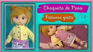 CHAQUETA DE PANA ponible muñeca Jeny VIDEO  16