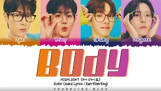 HIGHLIGHT (하이라이트) 'BODY' Lyrics [Color Coded Han_Rom_Eng]