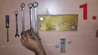 Life hack how to twist off nuts and bolts without nut wrenches