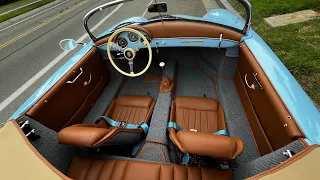 EuroFineCars 1958 Porsche Speedster Replica shifting