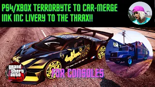 *PATCHED* PS4/XBOX GTA Online Glitch Terrorbyte 2 Car Merge-Ink Inc Livery on the Thrax