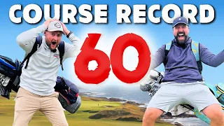 Can We Shoot a COURSE RECORD 59 at this INSANE ANCIENT LINKS?! | Record Breakers | EP3