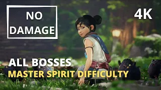 All Bosses - NO DAMAGE/Master Difficulty - Kena Bridge of Spirits HDR 4K 60FPS