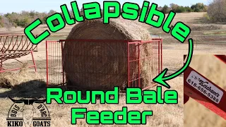 Collapsible Hay Bale Feeder | Hay Feeder For Goats | Goat Video