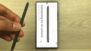 Samsung S23 Ultra - How To Connect S-Pen for Air Actions and Charging