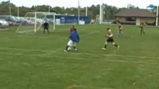 Collin Playing Soccer in the Cold