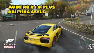 Audi R8 V10 Plus Drifting Style