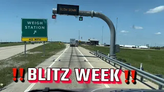 Trucking during Blitz Week (I SURVIVED) **MARTEN TRANSPORT**