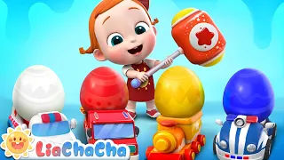 Surprise Eggs Song | Surprise Eggs, Crack Crack Crack + More LiaChaCha Nursery Rhymes & Baby Songs