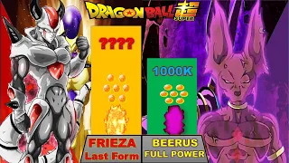 Frieza vs Beerus Power Level 😳