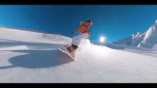 New snowboard POV with GoPro Max 360