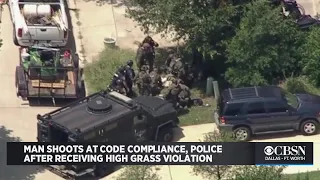 Man Shoots At Lawn Mowers, Code Compliance, Police Officers After Receiving High Grass Violation Tic