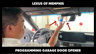 How to Program Garage Door Opener on a 2022 Lexus LS 500