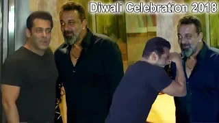 Salman Khan & Sanjay Dutt Celebrate Diwali 2018 Together | Salman ENDS FIGHT With Sanjay Dutt